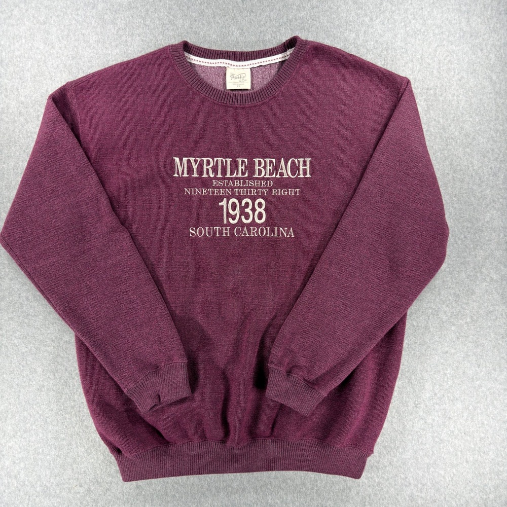 Pacific & Co Myrtle Beach South Carolina 1938 Sweatshirt Burgundy Mens XL